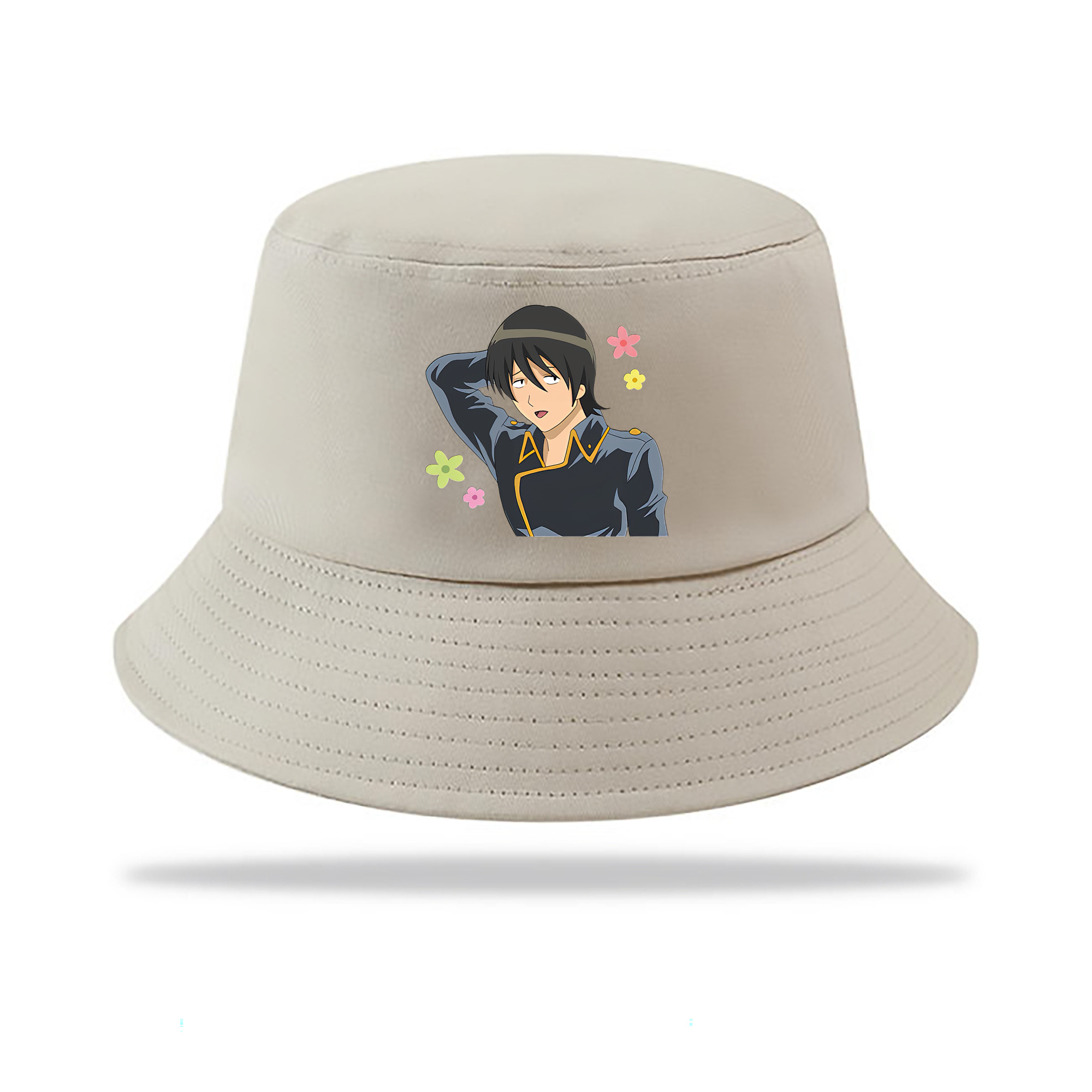 （画像用） ぎんたま 坂田銀時（さかたぎんとき） 神楽 志村新八（しむら しんぱち） GINTAMA Sakata Gintoki Kagura Shimura Shinpachi アウトドア日除けバケットハット